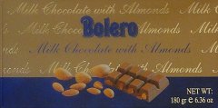 Bolero milk chocolate with almonds 1